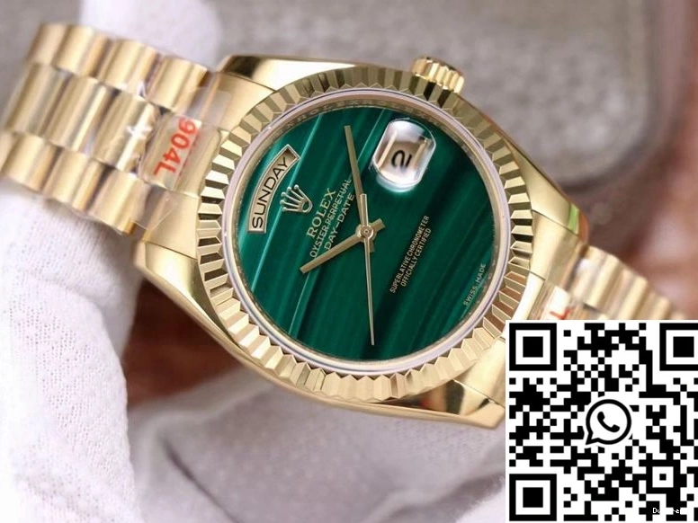Dial 18238 Date Malachite Rolex Green President Versatile Day 948 0807